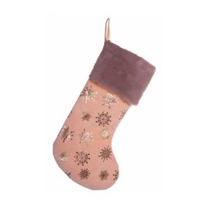 Vianočná ponožka - ružová